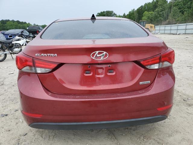  HYUNDAI ELANTRA 2015 Бургунди