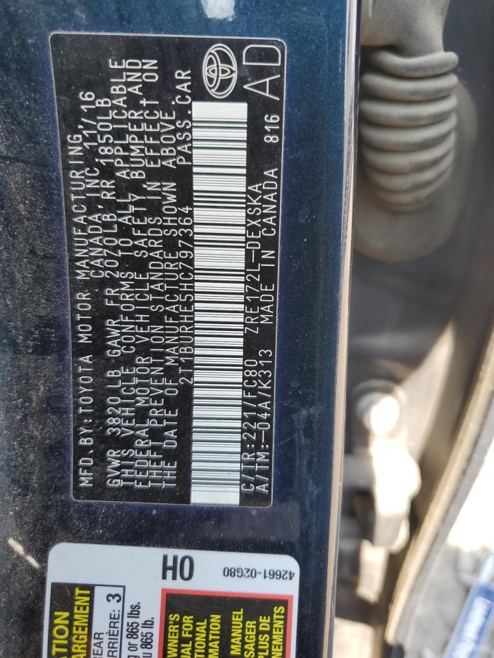 2T1BURHE5HC797364 TOYOTA COROLLA 2017