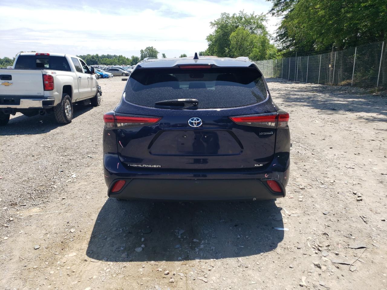 2021 Toyota Highlander Hybrid Xle VIN: 5TDGBRCH7MS529544 Lot: 63639725