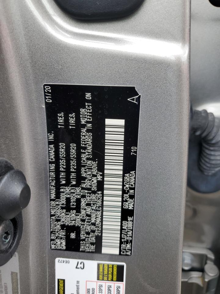 2020 Lexus Rx 350 VIN: 2T2JZMAA8LC166264 Lot: 65162435