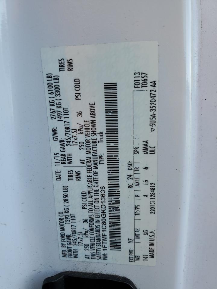 1FTMF1C80GKD13636 FORD All Models 2016