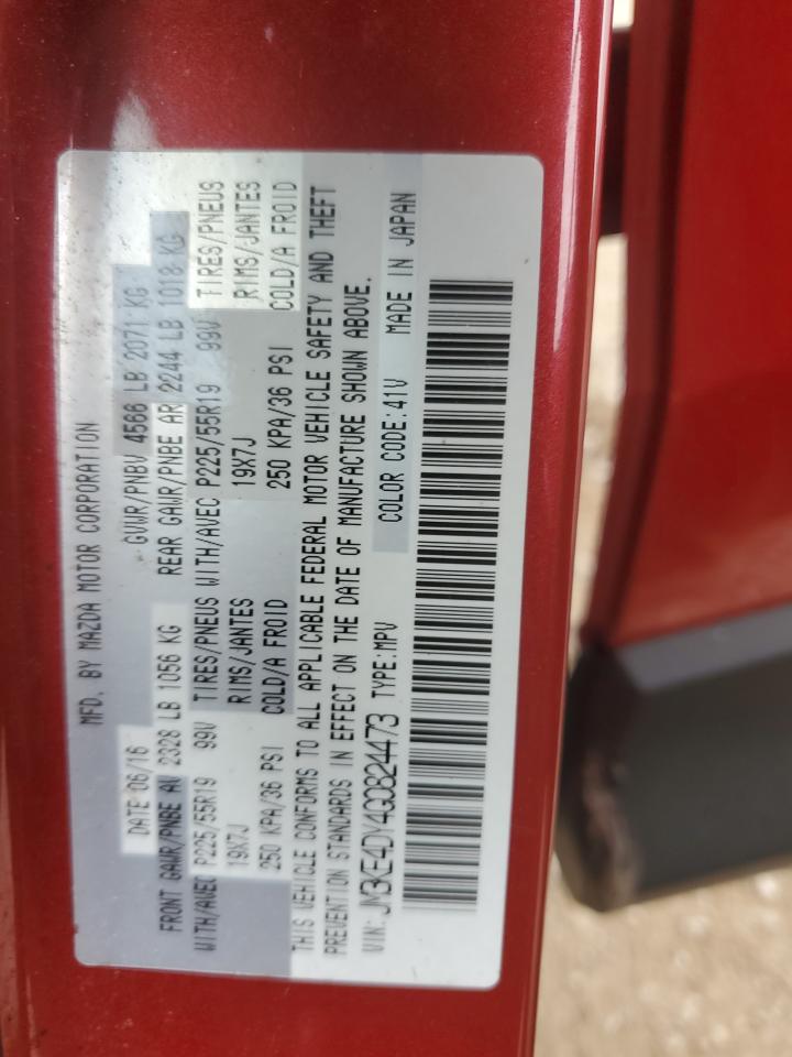 2016 Mazda Cx-5 Gt VIN: JM3KE4DY4G0824473 Lot: 64718865