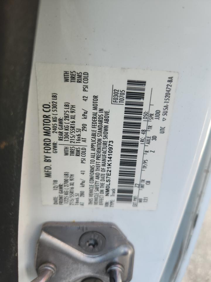 2019 Ford Transit Connect Xl VIN: NM0LS7E21K1410973 Lot: 64521885