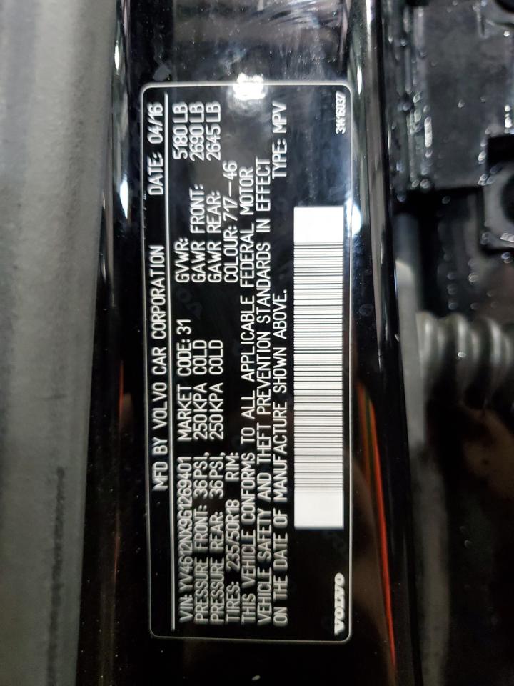 2016 Volvo Xc70 T5 Classic Premier VIN: YV4612NX9G1269401 Lot: 65801095