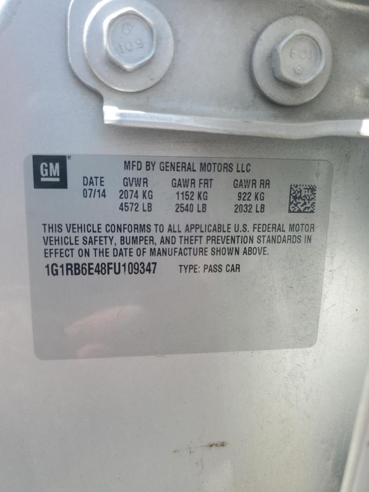 1g1rb6e48fu109347 1G1RB6E48FU109347 2015 Chevrolet Volt
