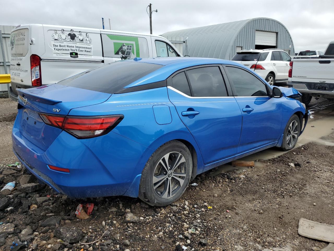2021 Nissan Sentra Sv blue null gas 3N1AB8CV5MY209060 photo #4