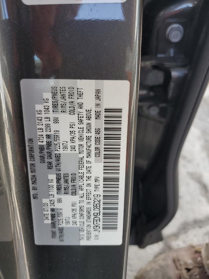 2020 Mazda Cx-5 Grand Touring VIN: JM3KFBDM9L0850219 Lot: 63878595