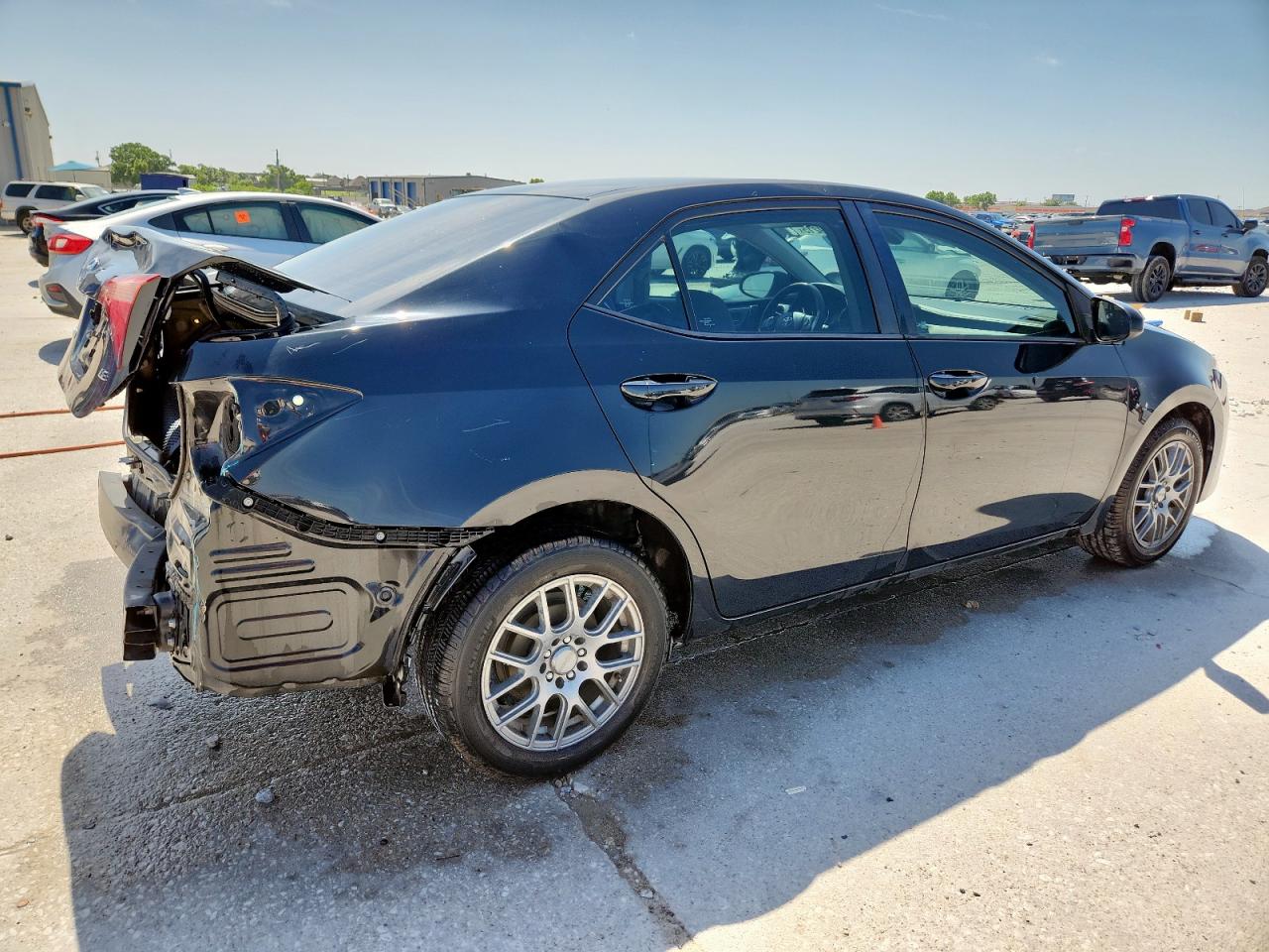 2017 Toyota Corolla L black null gas 5YFBURHEXHP602312 photo #4