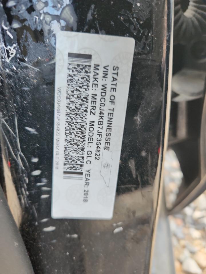 2018 Mercedes-Benz Glc Coupe 300 4Matic VIN: WDC0J4KB7JF354822 Lot: 55240025