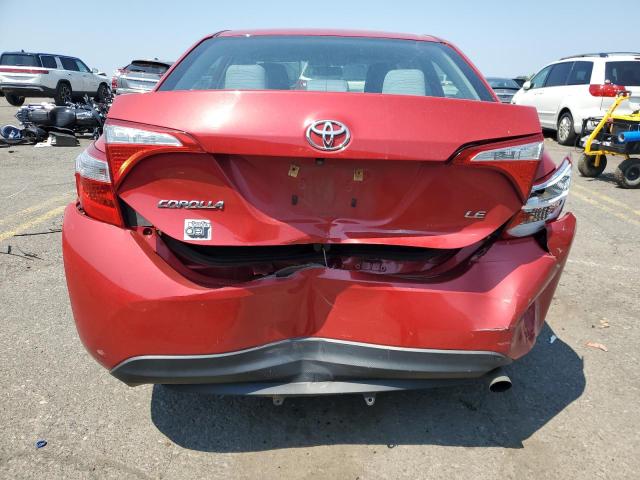 Sedans TOYOTA COROLLA 2016 Red