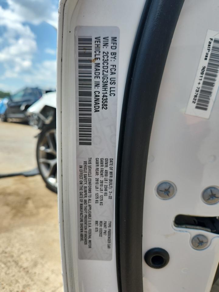 2022 Dodge Challenger Gt VIN: 2C3CDZJG3NH143582 Lot: 65906025