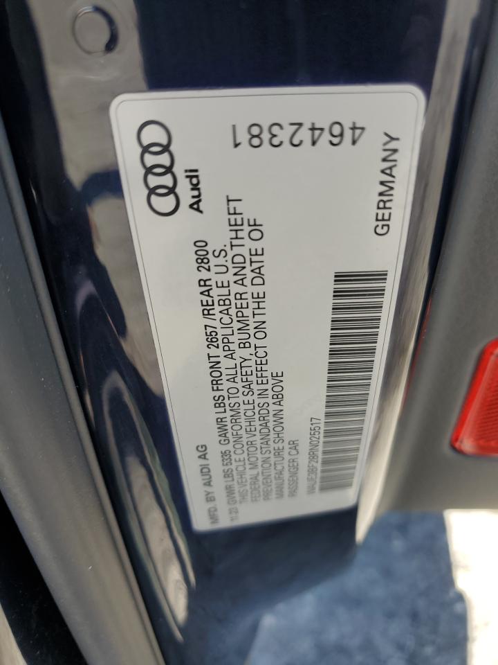 2024 Audi A6 Premium Plus VIN: WAUE3BF28RN025517 Lot: 65609515