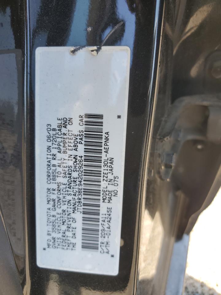 jtdbr38e942029264 JTDBR38E942029264 2004 Toyota Corolla Ce