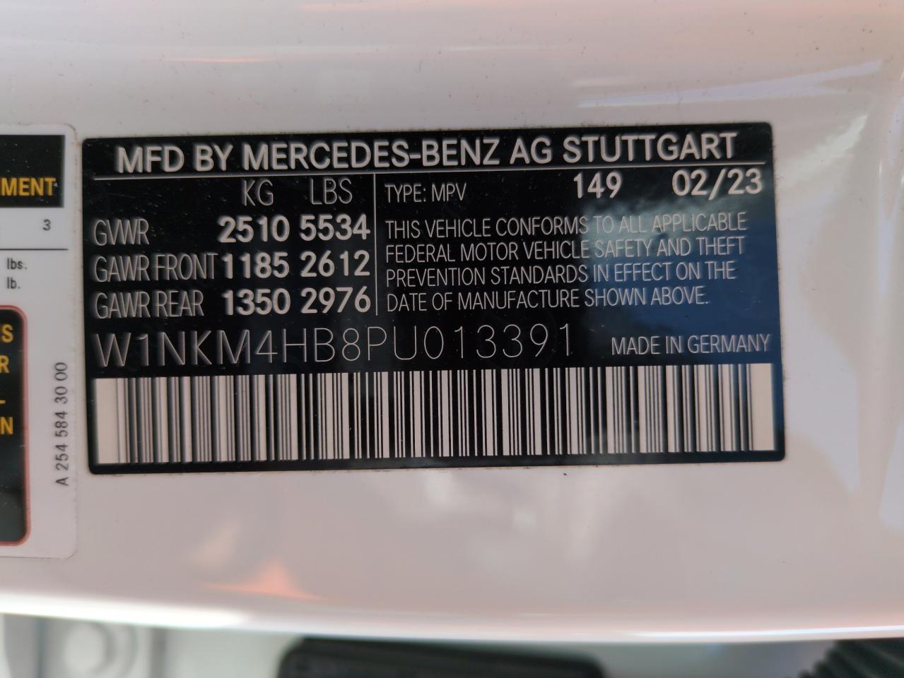 2023 Mercedes-Benz Glc 300 4Matic VIN: W1NKM4HB8PU013391 Lot: 65261225