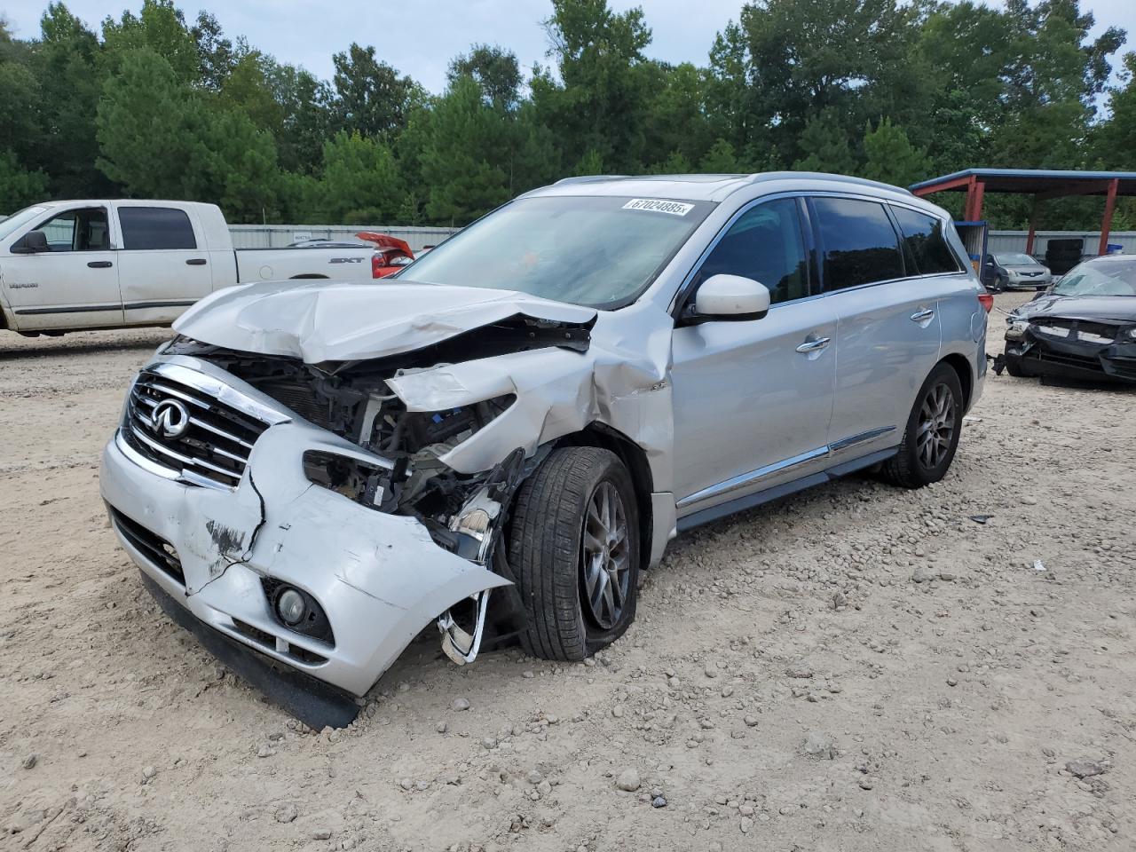 2014 Infiniti Qx60 grey null gas 5N1AL0MN5EC531424 photo #1