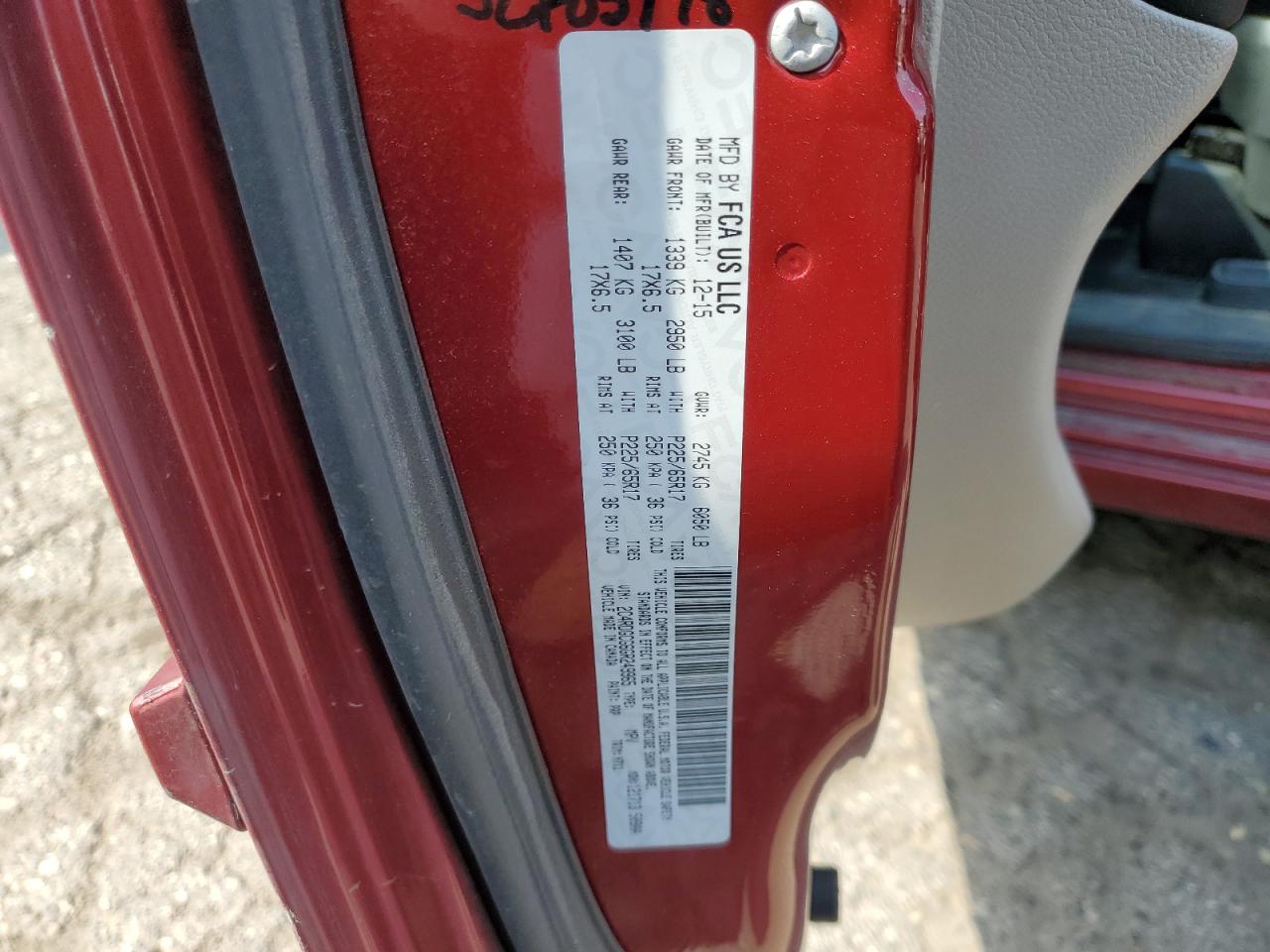 2016 Dodge Grand Caravan Sxt VIN: 2C4RDGCG6GR249965 Lot: 65475315