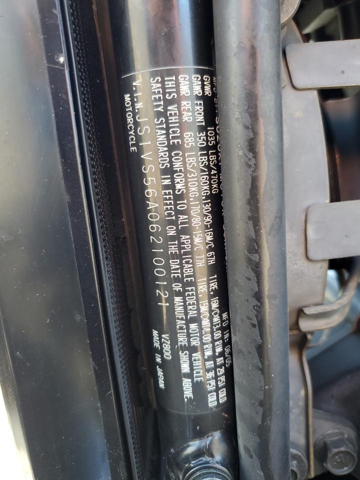 js1vs56a062100121 JS1VS56A062100121 2006 Suzuki M50 Bk5