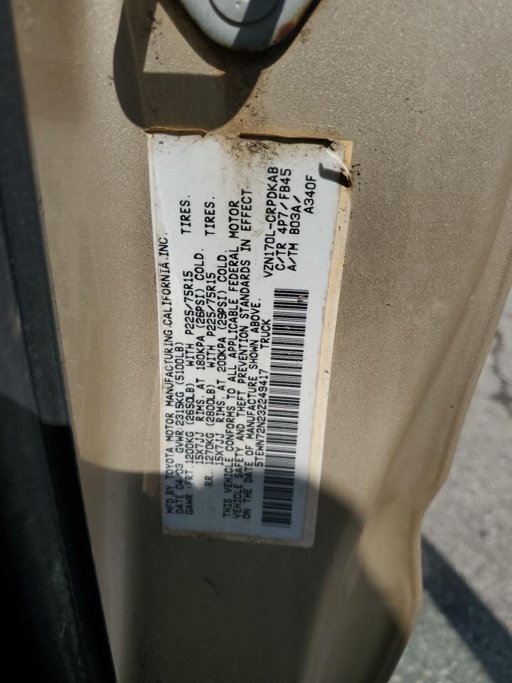 2003 Toyota Tacoma Xtracab VIN: 5TEWN72N23Z249417 Lot: 64507655