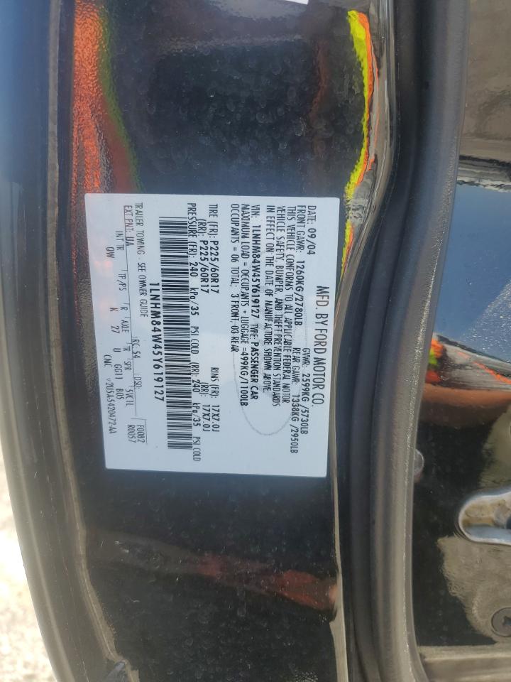 2005 Lincoln Town Car Executive L VIN: 1LNHM84W45Y619127 Lot: 64552345