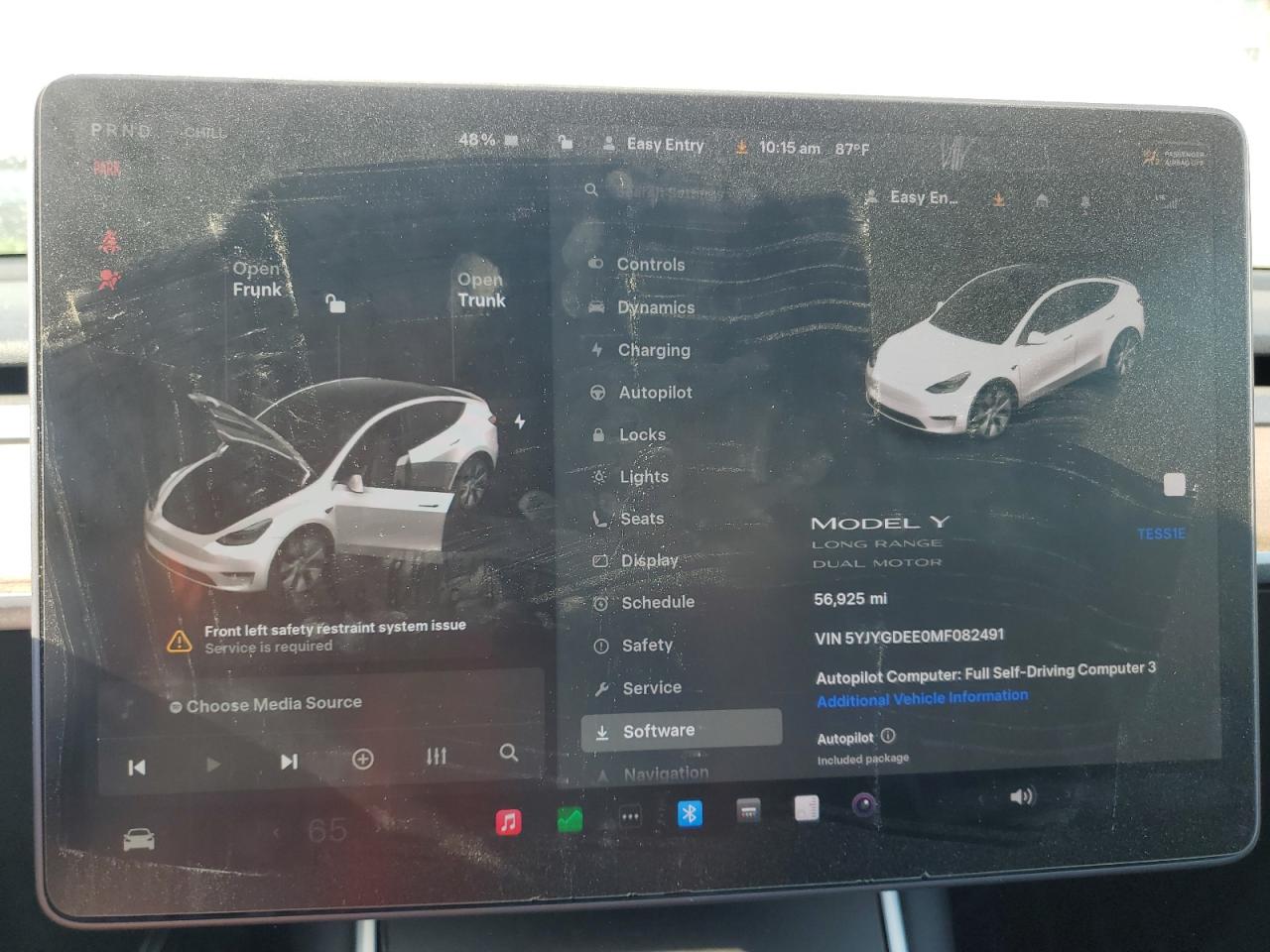 2021 Tesla Model Y VIN: 5YJYGDEE0MF082491 Lot: 63401255