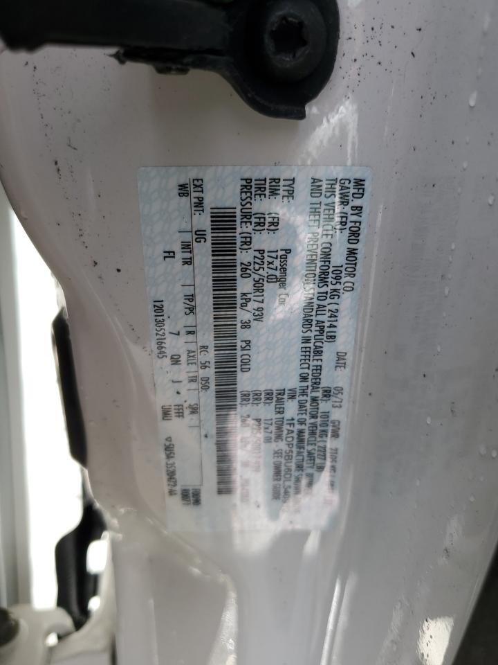 2013 Ford C-Max Sel VIN: 1FADP5BU6DL540912 Lot: 65785955