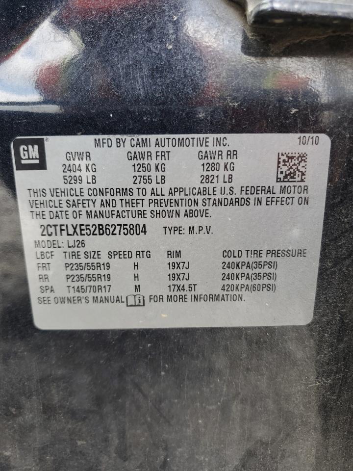 2011 GMC Terrain Slt VIN: 2CTFLXE52B6275804 Lot: 63815425