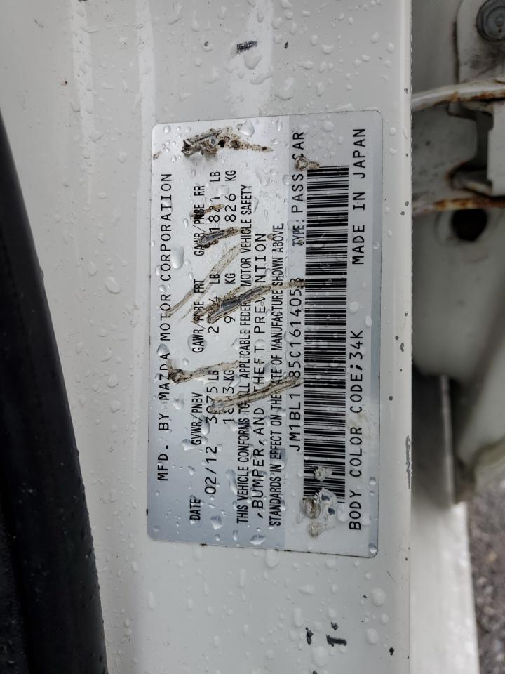 2012 Mazda 3 I VIN: JM1BL1V85C1614058 Lot: 64403865