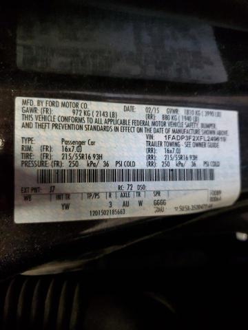 2015 FORD FOCUS SE  