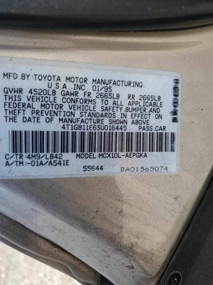 1995 Toyota Avalon Xls VIN: 4T1GB11E6SU016445 Lot: 64313465