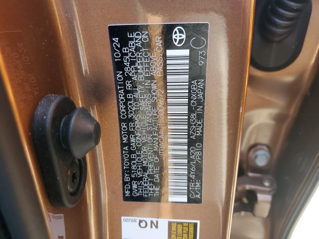 2025 Toyota Crown Signia Xle VIN: JTDACAAJ1S3009672 Lot: 63775005