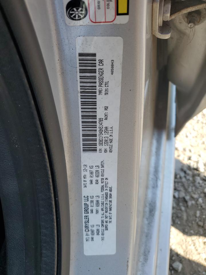 2011 Dodge Avenger Mainstreet VIN: 1B3BD1FB4BN514789 Lot: 63056775