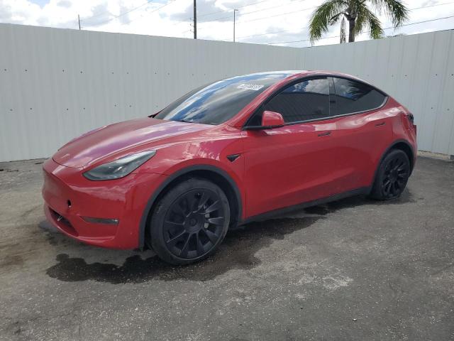  TESLA MODEL Y 2022 Czerwony