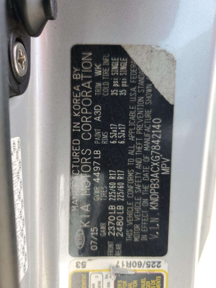 kndpb3acxg7842140 KNDPB3ACXG7842140 2016 Kia Sportage Lx