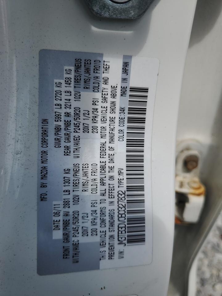 2011 Mazda Cx-9 VIN: JM3TB3DV0B0327832 Lot: 63915845