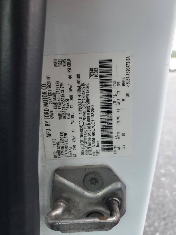 2014 Ford Transit Connect Xl VIN: NM0LS6E70E1138250 Lot: 64481965