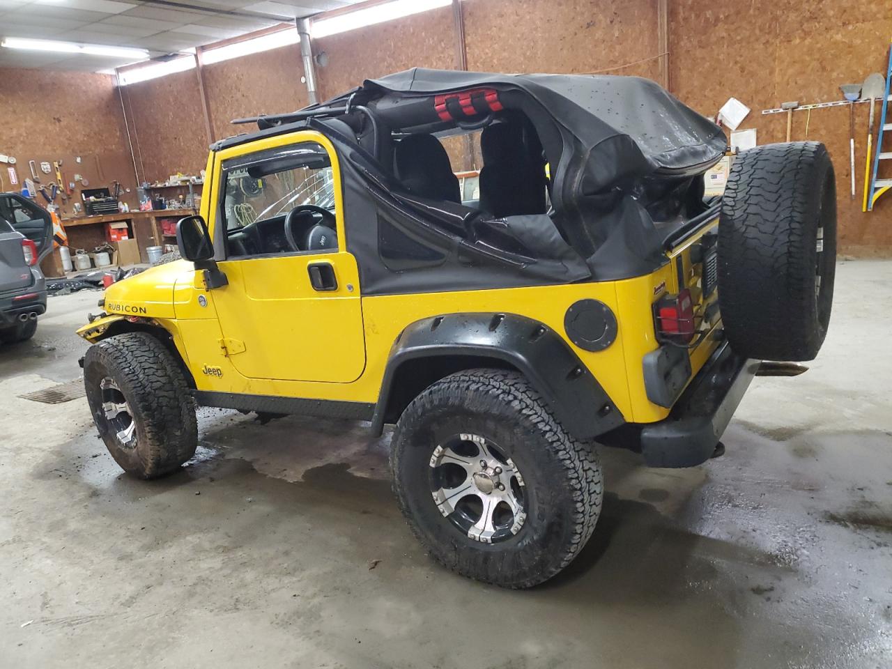 2005 Jeep Wrangler / Tj Rubicon yellow null gas 1J4FA69S05P384188 photo #3