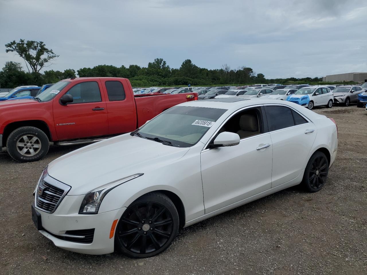 2016 Cadillac Ats Luxury white sedan gas 1G6AH5RX6G0117749 photo #1