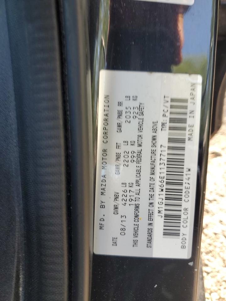 2014 Mazda 6 Grand Touring VIN: JM1GJ1W66E1137717 Lot: 71803265