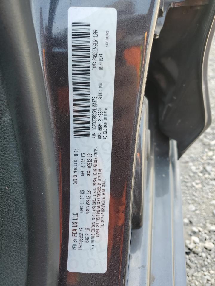 2016 Chrysler 200 S VIN: 1C3CCCBB3GN100373 Lot: 65450425