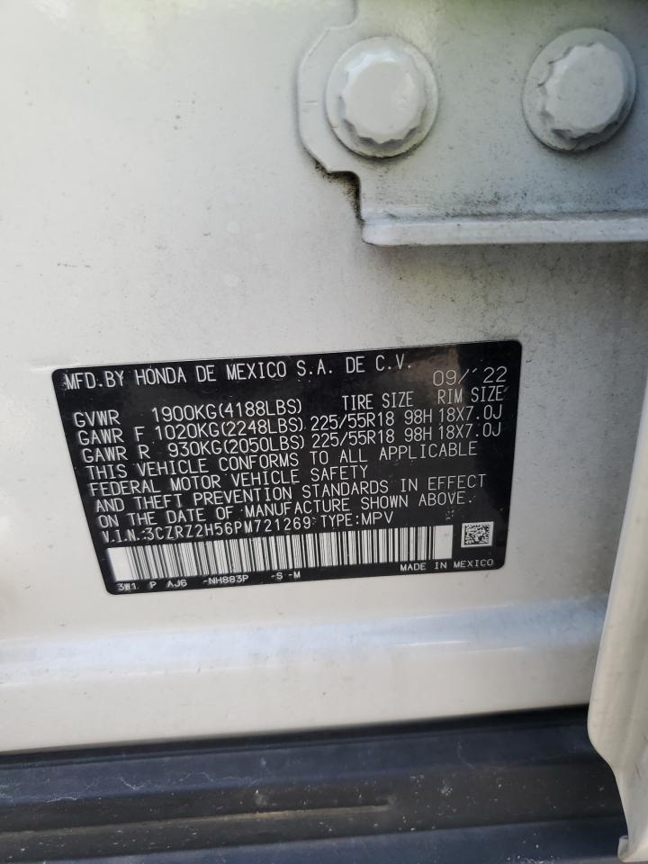 2023 Honda Hr-V Sport VIN: 3CZRZ2H56PM721269 Lot: 62634145