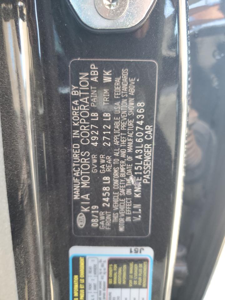2020 Kia Stinger VIN: KNAE15LA3L6074368 Lot: 64516345