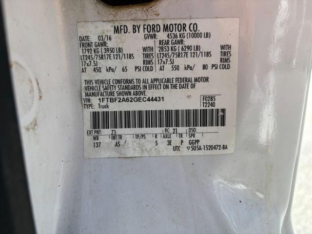 2016 FORD F250 SUPER DUTY  