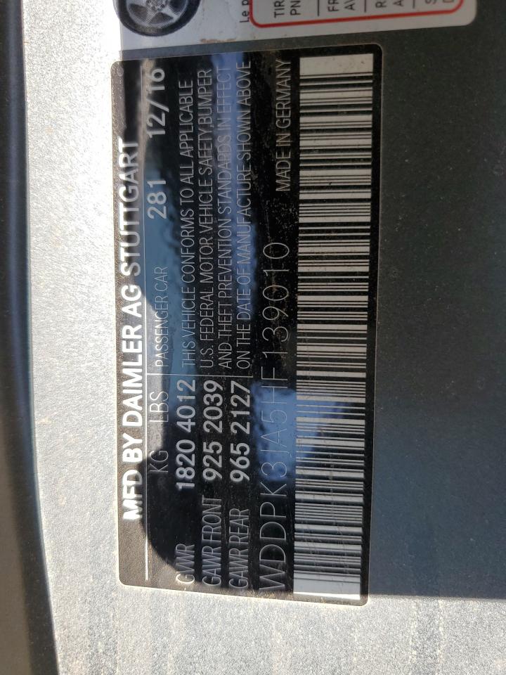 2017 Mercedes-Benz Slc 300 VIN: WDDPK3JA5HF139010 Lot: 62964345