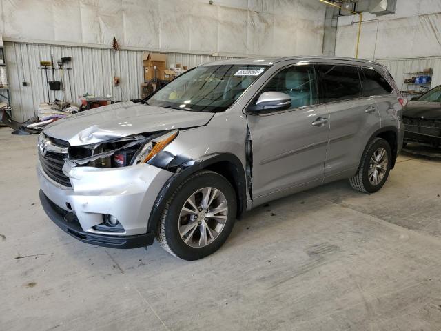  TOYOTA HIGHLANDER 2015 Srebrny