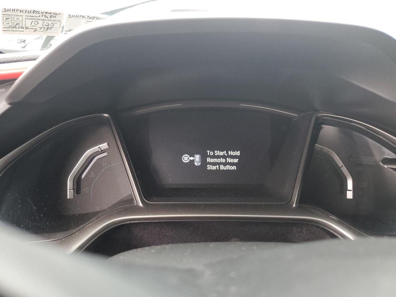 2020 Honda Civic Exl VIN: SHHFK7H84LU401725 Lot: 65147515