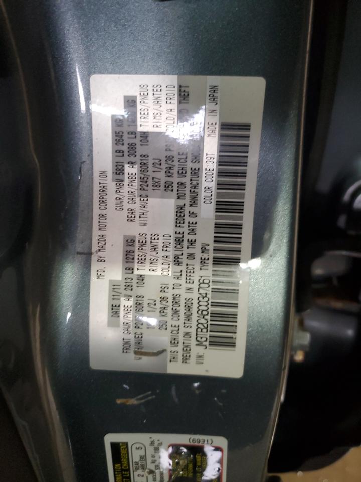 2012 Mazda Cx-9 VIN: JM3TB2CA6C0347061 Lot: 66891195