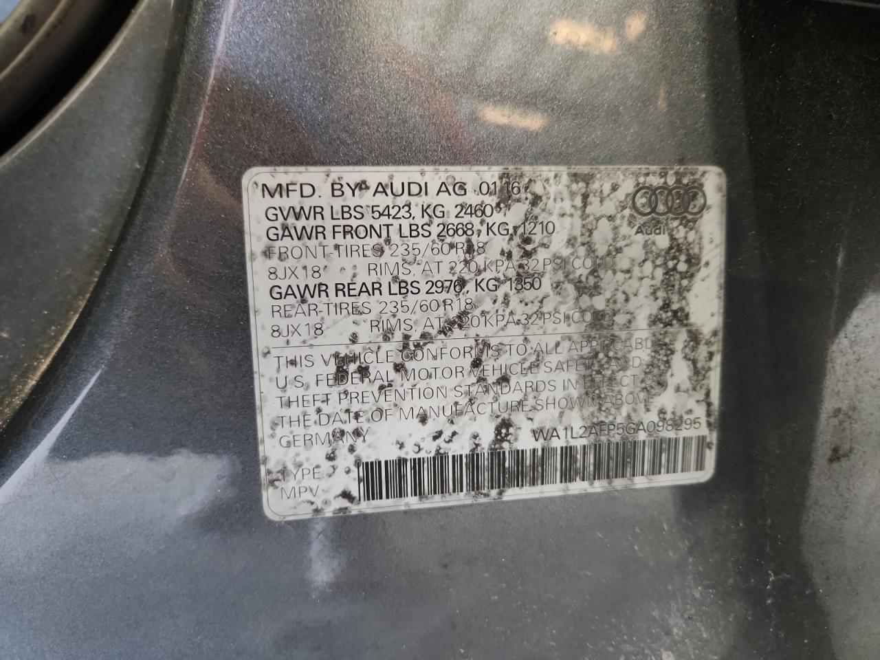 Фото: WA1L2AFP5GA098295 - 13