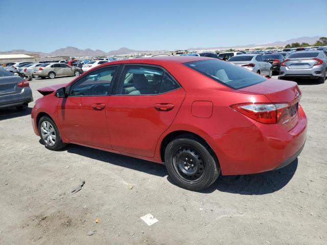 Sedans TOYOTA COROLLA 2016 Czerwony