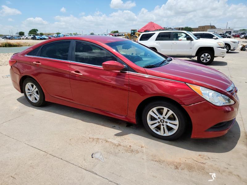  HYUNDAI SONATA 2014 Czerwony