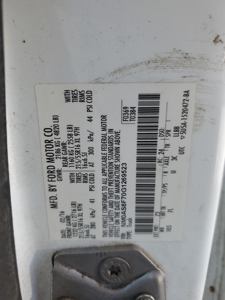 2016 Ford Transit Connect Xlt VIN: NM0AS8F70G1269523 Lot: 65958025